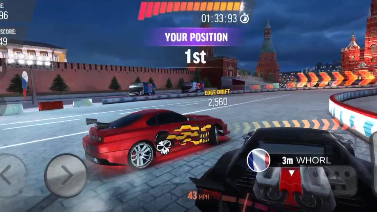 Racing with random player for winning gold