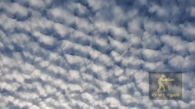 Altocumulus Cloud deck floating over Lexington, KY