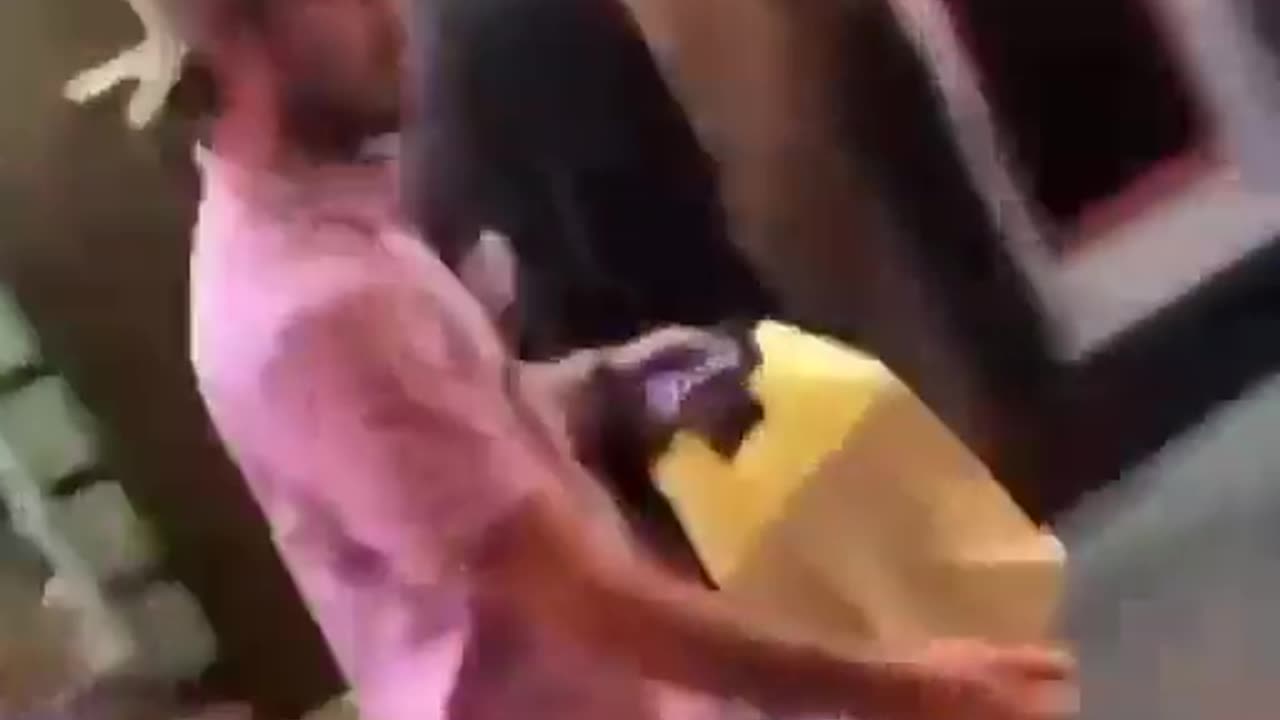Black man migrant punches a woman in the face at a bar in USA