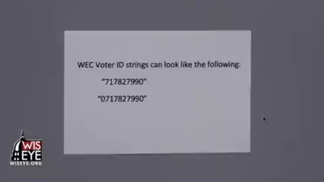 Wisconsin Election Commission Voter ID database has 145,000 duplicate voter registrations
