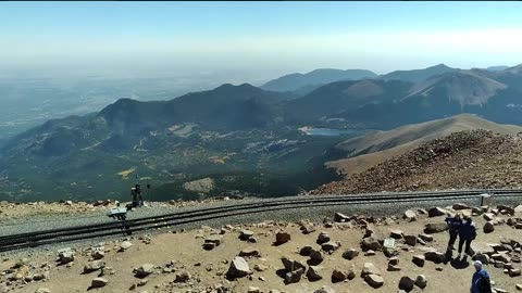 Peddling up Pikes Peak