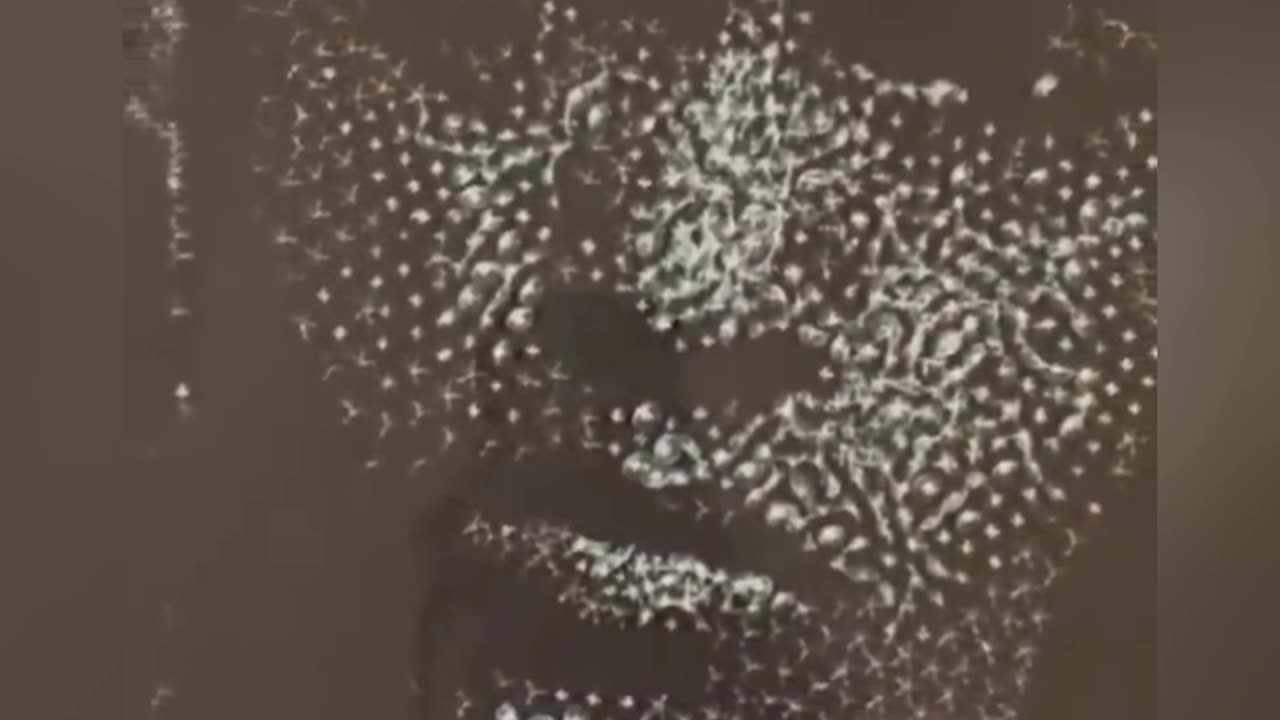 Unique Artistry: Painting a Face with Nail Sculptures on Glass