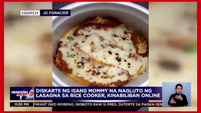 FRONTLINETONIGHTRice cooker lasagna ngisang ina, patok online