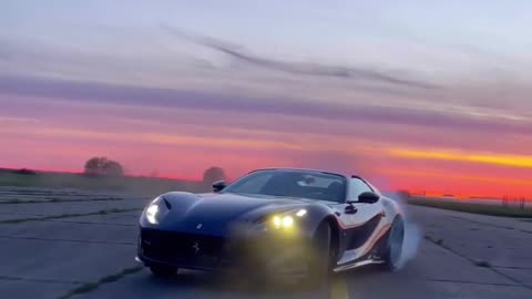 Sport car high rix drift Ferrari