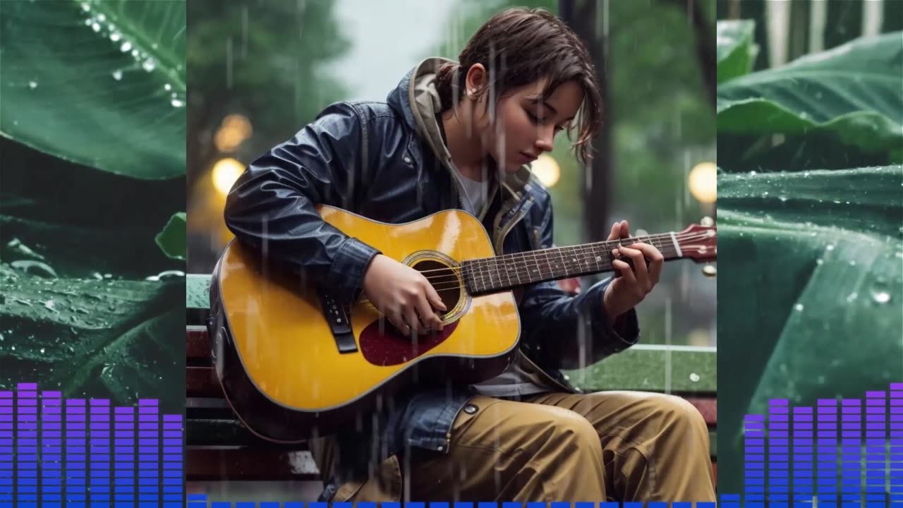 Guitar in the Rain, sad acoustic music - Java Music