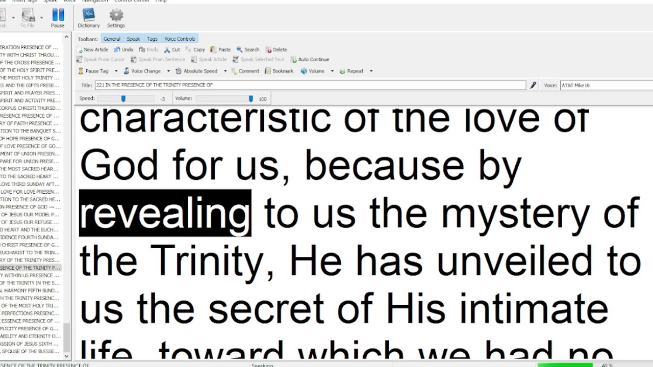 221 IN THE PRESENCE OF THE TRINITYv