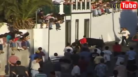 Best funny videos 2022 Most awesome bullfighting festival funny crazy bull