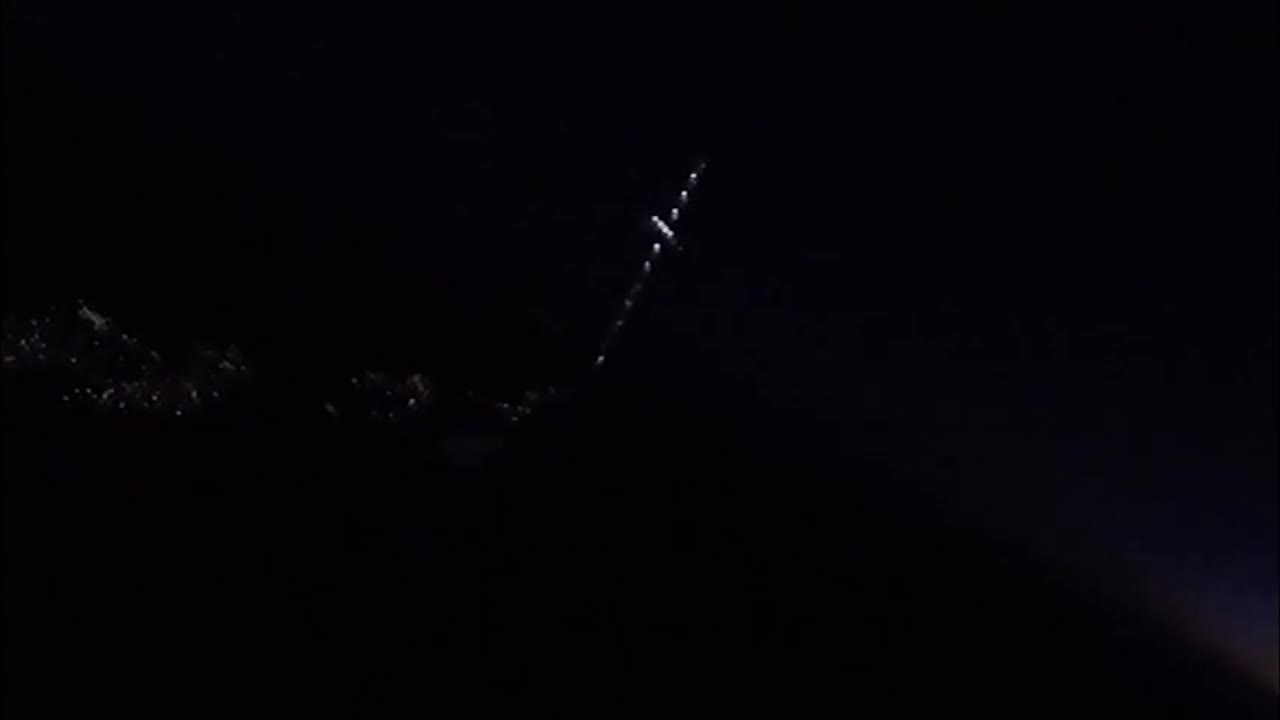 Extreme nighttime paraglide above Carpathian Mountains