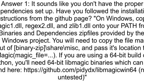 Getting error message when attempting to use pythonmagic to identify file types on windows