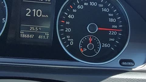 Passat B7 on Autobahn Germany