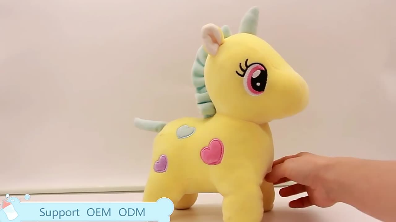 Custom Embroidery Plush Stuffed Unicorn Toy Plush Unicorn Stuffed Toy For Gifts #kidseducationaltoys