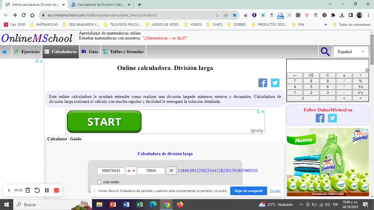 DIVISION MATEMATICAS PASOS A SEGUIR