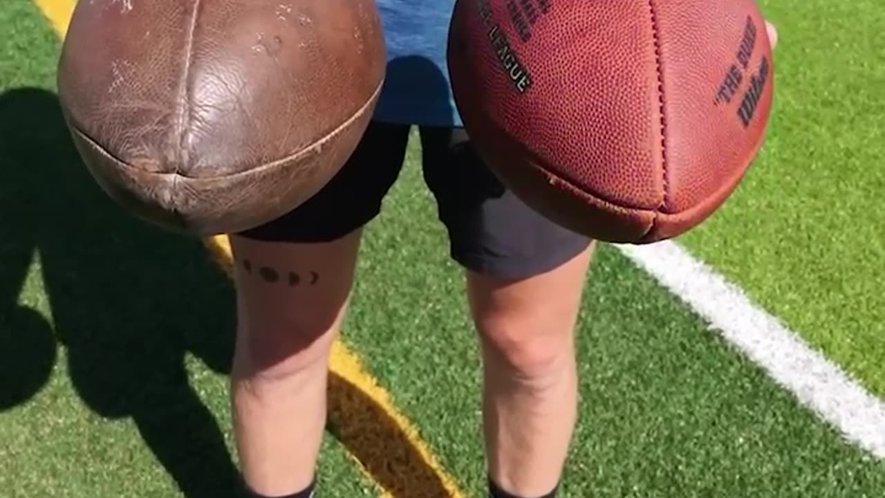 Modern NFL Ball Vs. 1940s NFL Ball