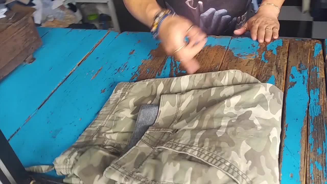 Repairing Pants When Traveling