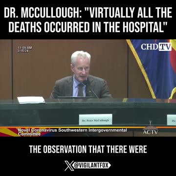 Hospitals murdered COVID patients.