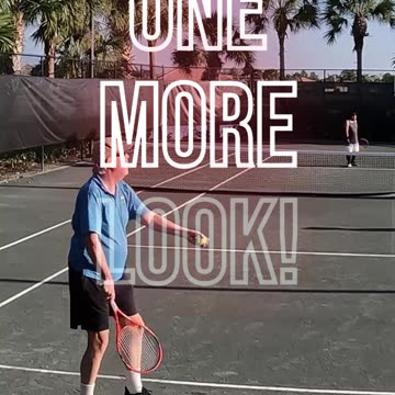 NEED TO GET THE RACKET BACK QUICKER!