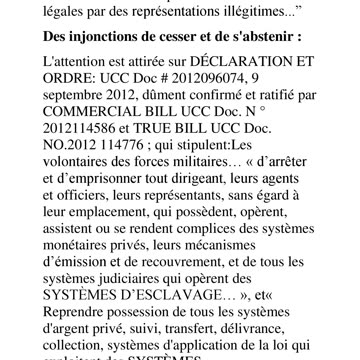 BANQUES ET «GOUVERNEMENTS»SAISIES PARTOUT DANS LE MONDE