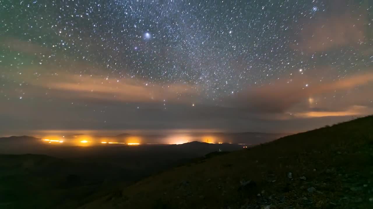 Beautiful Sunset to Night Timelapse in Chile