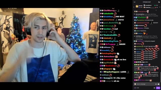 xQc proves his hairline is edited