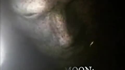 Man's face near the moon