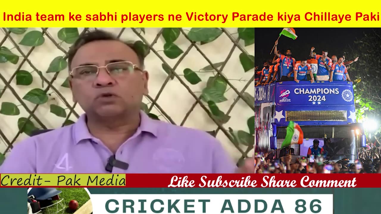 India Team ke sabhi players ne victory parade kiya chillaye Paki