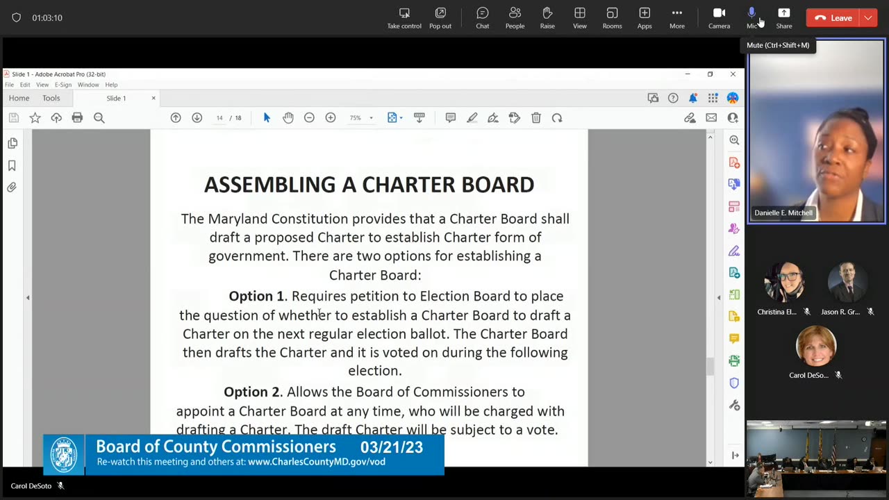 Charter Presentation March 21, 2023