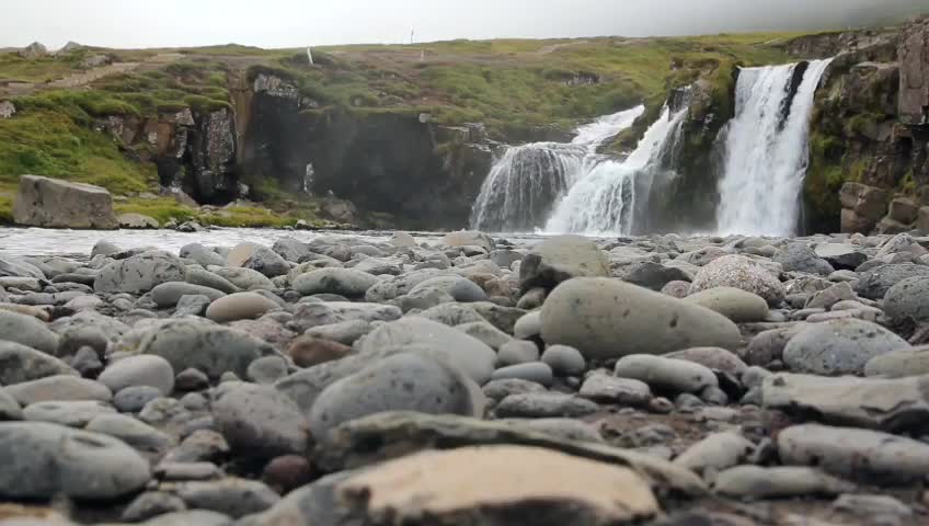 Calm waterfall