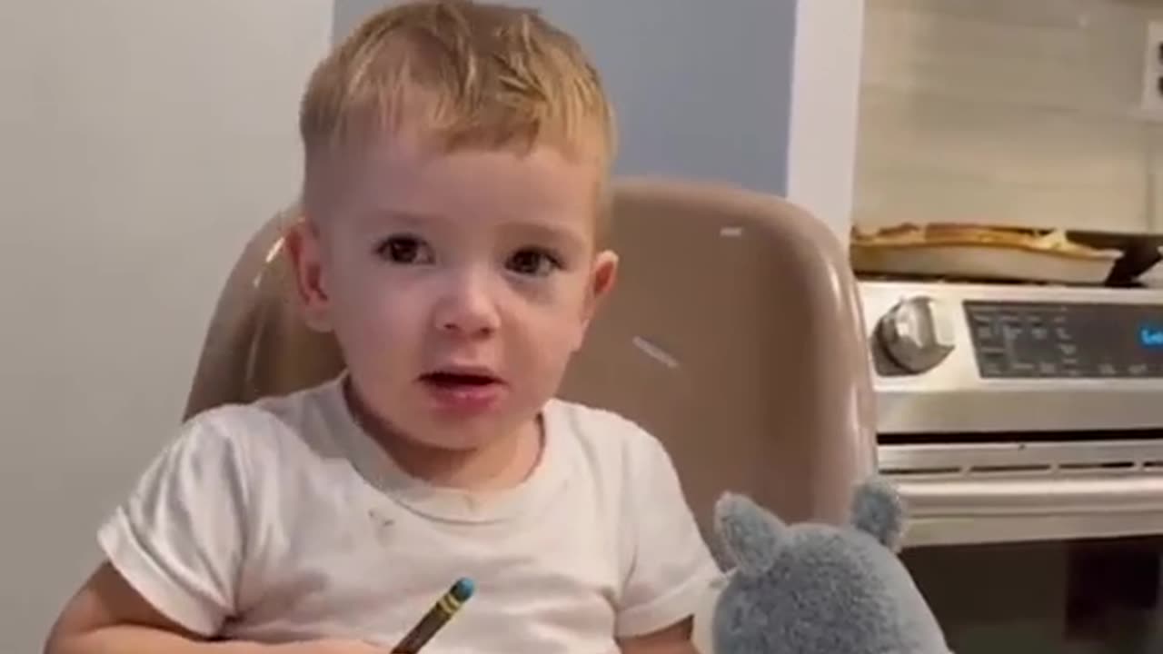 Funny baby clip