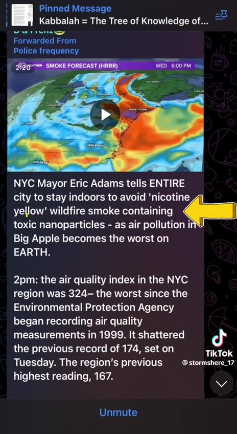 Yellow Smoke in New York