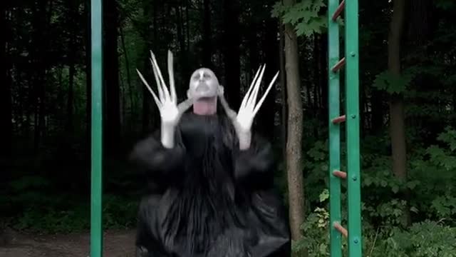 I go out for a walk, and there
