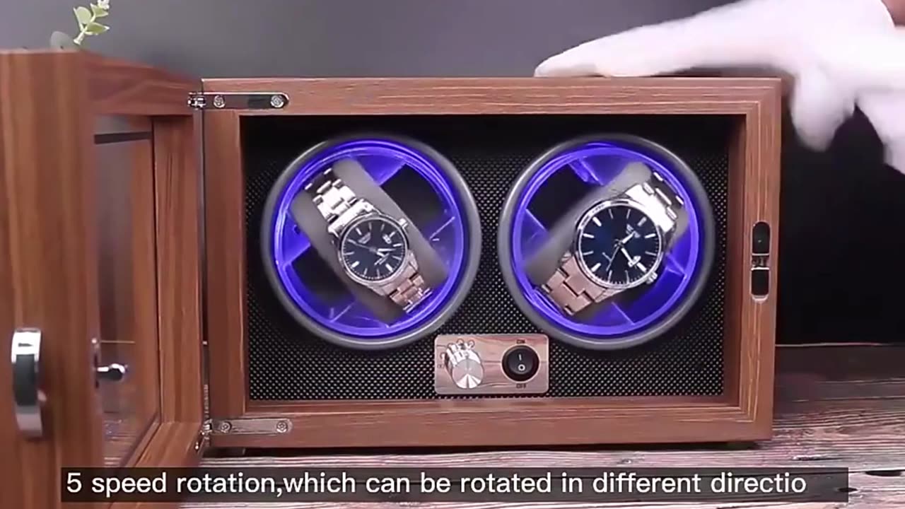 Luxury Wood Watch Winder High-End 2 4 6 Slot Automatic Watches Box with Mabuchi Motor W