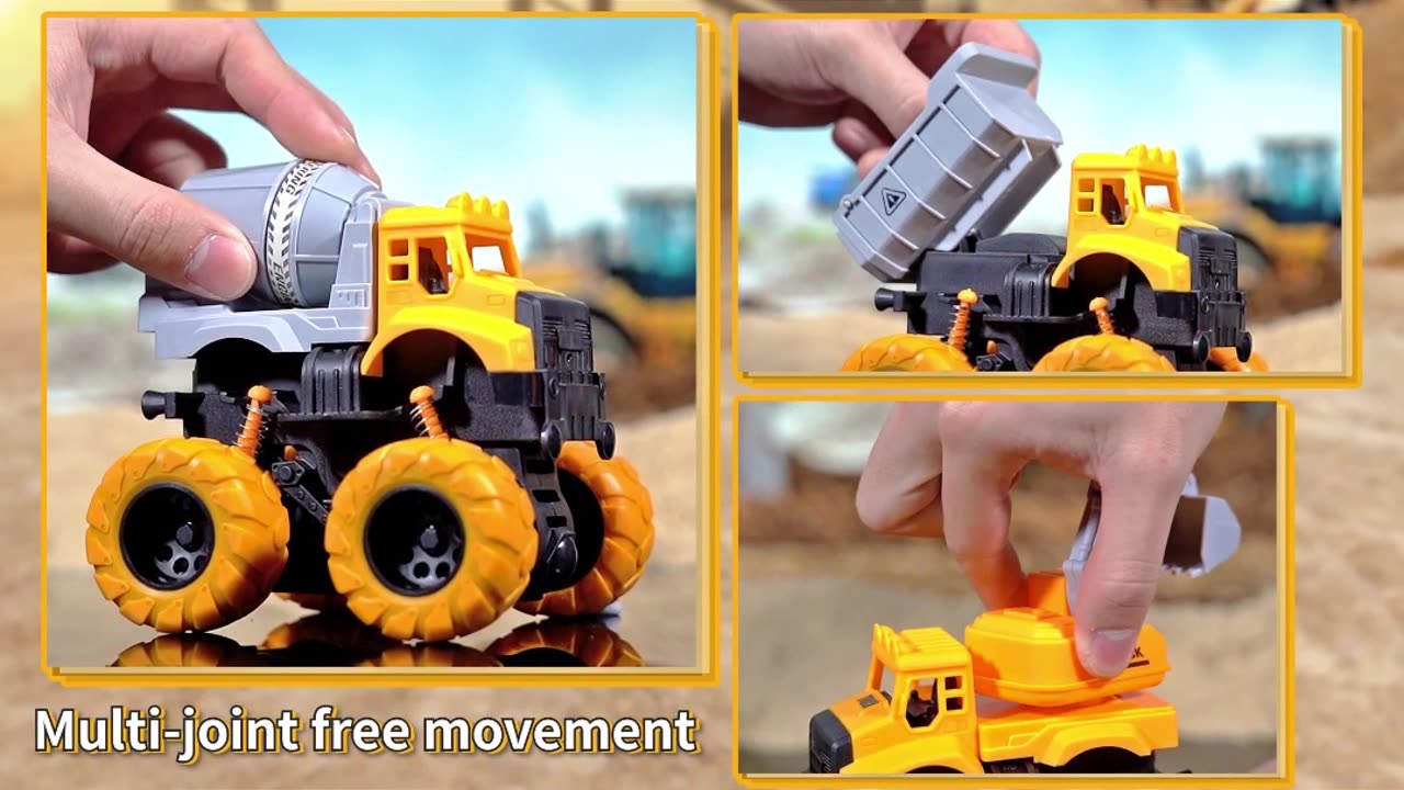 Toy engineering car