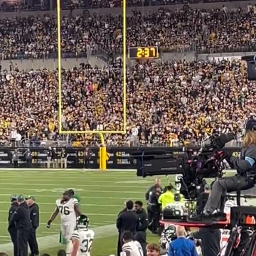Woman storms field at Pittsburgh Steelers game