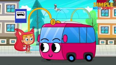 The Wheels on the Bus _ Songs for Kids _ Simple Kids Songs _ Video Music For Kids