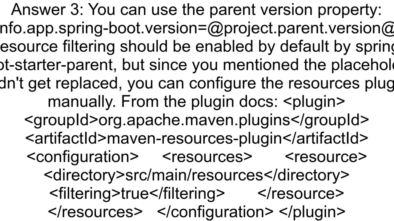 How to get the version of Spring Boot in the info actuator endpoint