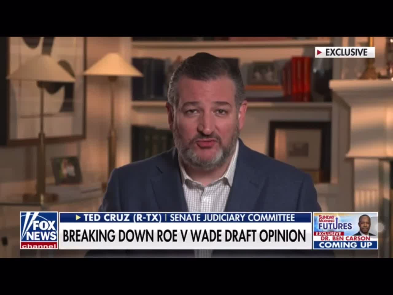 Ted Cruz says he thinks the Senate will be voted on a Roe vs Wade Bill in the next week or two.