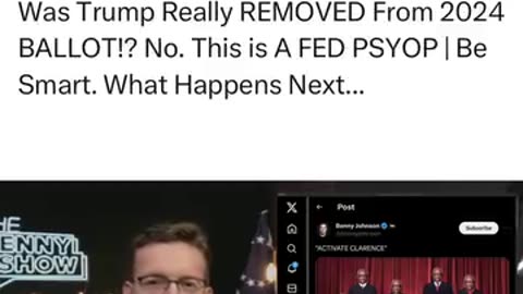 Was Trump Really REMOVED From 2024 BALLOT!? No. This is A FED PSYOP