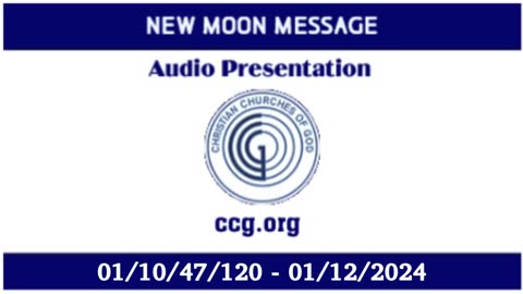 New Moon Message (Audio) for 01/10/47/120 - 01/12/2024