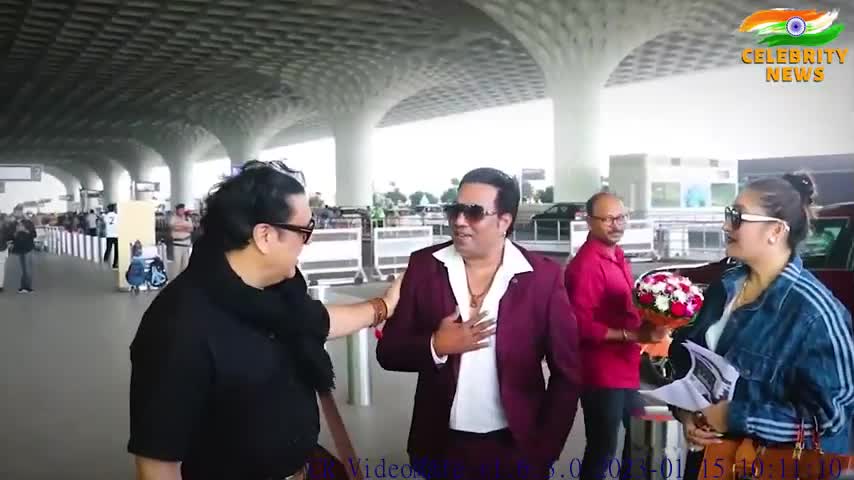 Two Govinda Spotted at Mumbai Airport पत्नी सुनीता के लिए पहचानना हुआ मुश्किल