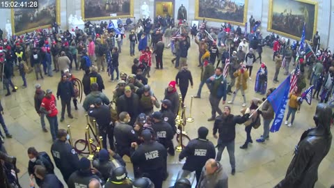 January 6 2021 US Capitol CCTV - Rotunda South 15:01:27-15:10:19
