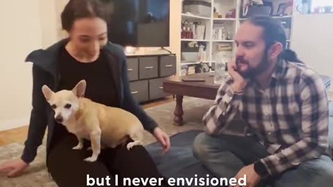 Senior dog prefers his dad's girlfriend over him ❤️