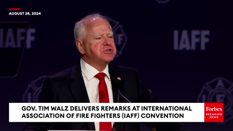 ‘We’ll Have Your Back’: Tim Walz Vows To Support Unions & Fire Fighters If Elected VP