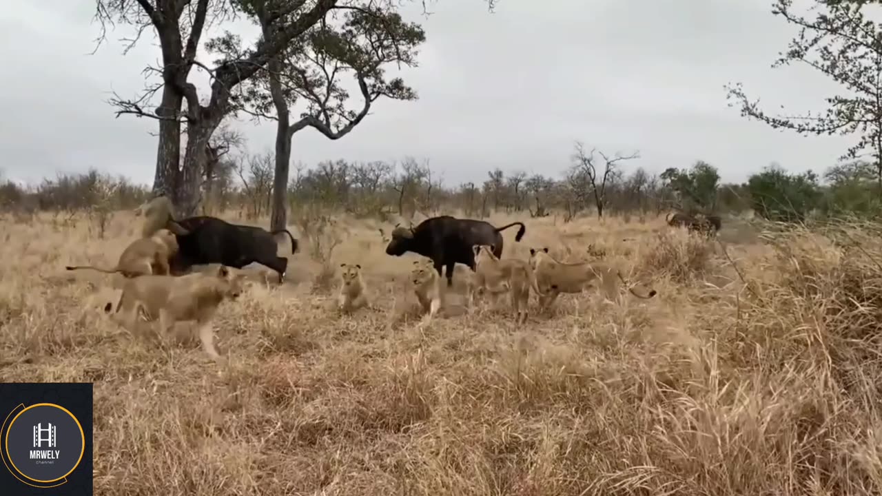 Lion's Unusual Fear: The Unexpected Encounter with Buffalo