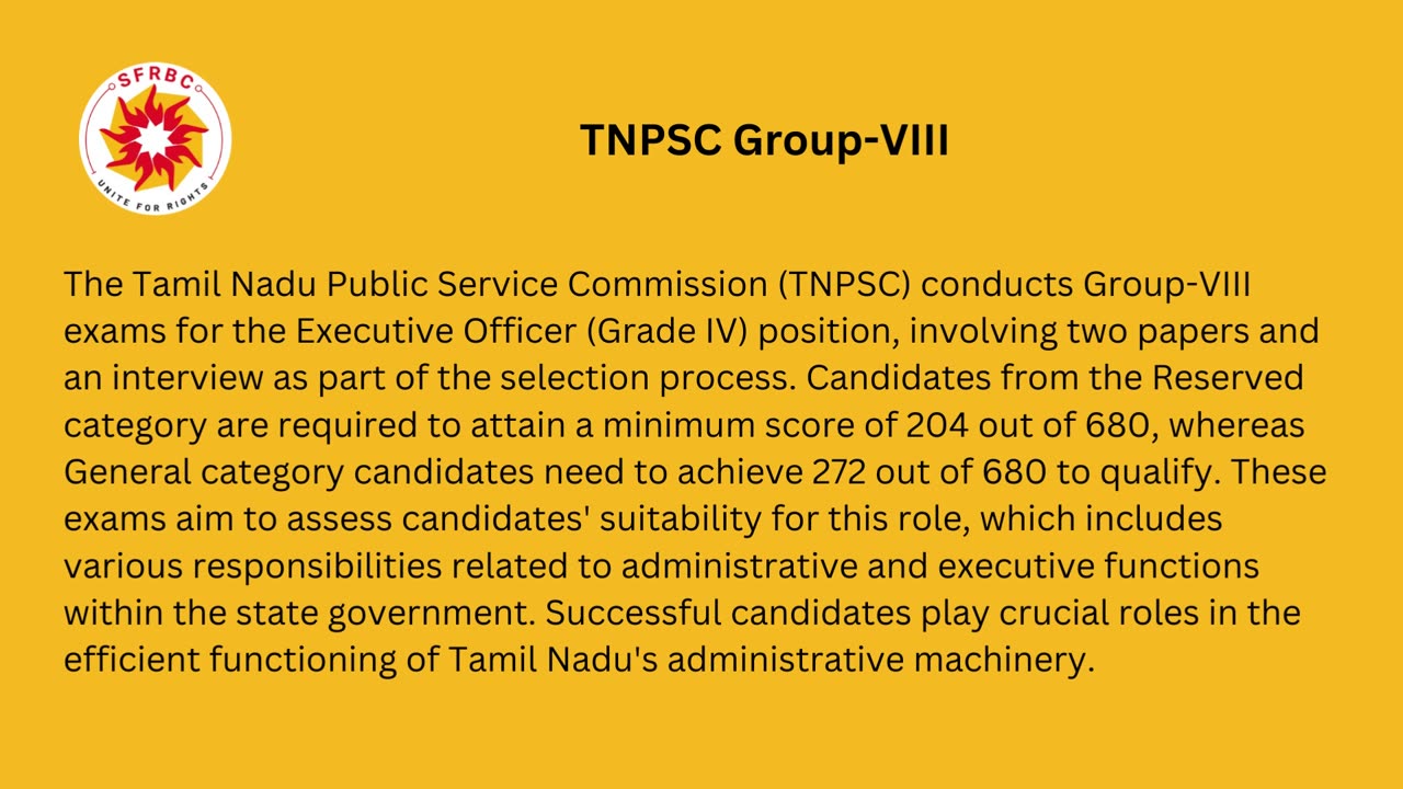 TNPSC Executive officer (Grade 4) post in tamil nadu