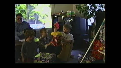 VHS tape 7 video 19 in1997 bryce birthday and dad outside play