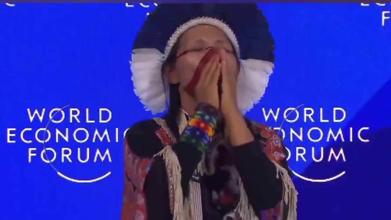 Weird Ritual by Witch Doctor at WEF 2024 Summit in Davos