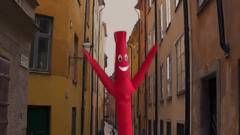 The Wacky Waving Inflatable Tube Guy Is On The City Street