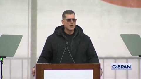Harbaugh Gives a Powerful Speech at the March for Life