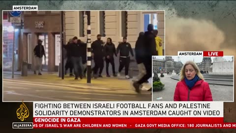 israeli ultras clash with Dutch protesters , Amsterdam