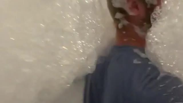 I didn't notice the bubbles until you went in